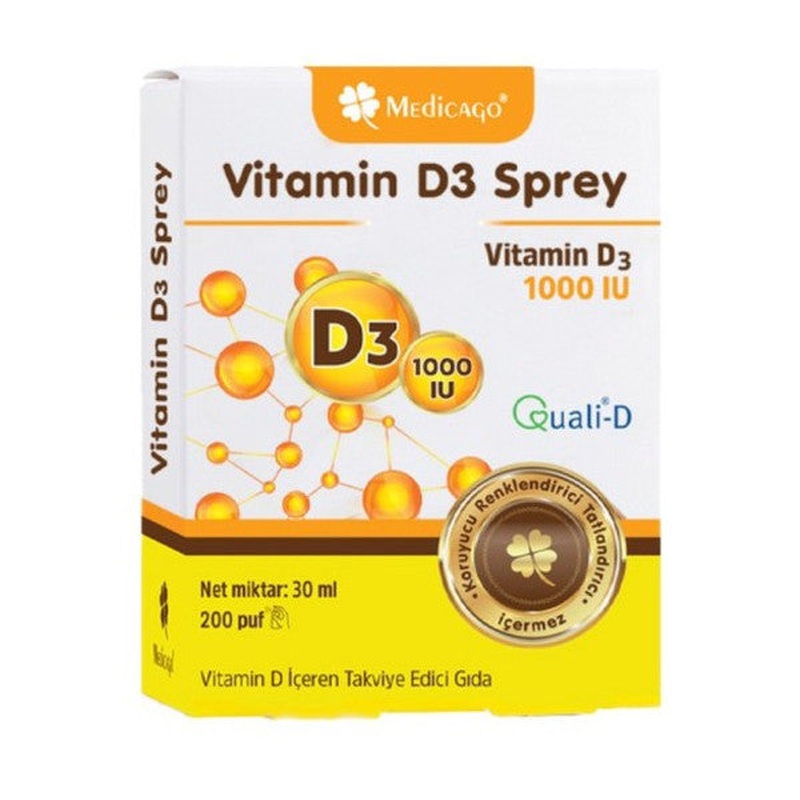 Medicago Vitamin D3 1000 Iu Spray 30 Ml