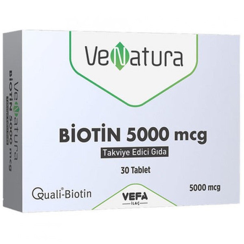 Venatura Biotin 5000 Mcg 30 Tablets