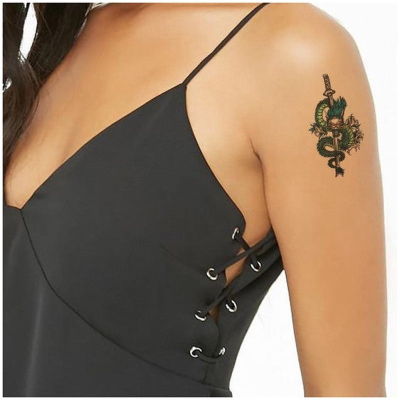 Art-124 Temporary Tattoo 15.5X15.5 Cm, body Tattoo, Arm Wrist Tattoo, Neck Tattoo, Back Tattoo