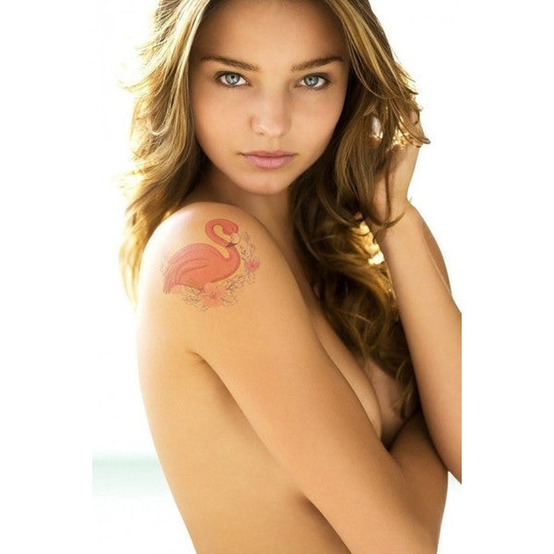 Flamingo -4 Temporary Tattoo, Arm Wrist Tattoo, Neck Tattoo, Back Tattoo