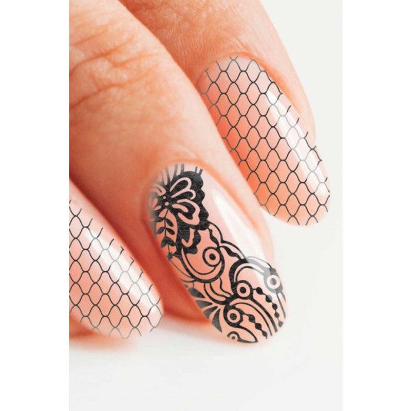 Lace Nail Tattoo, Nail Art, Nail Sticker
