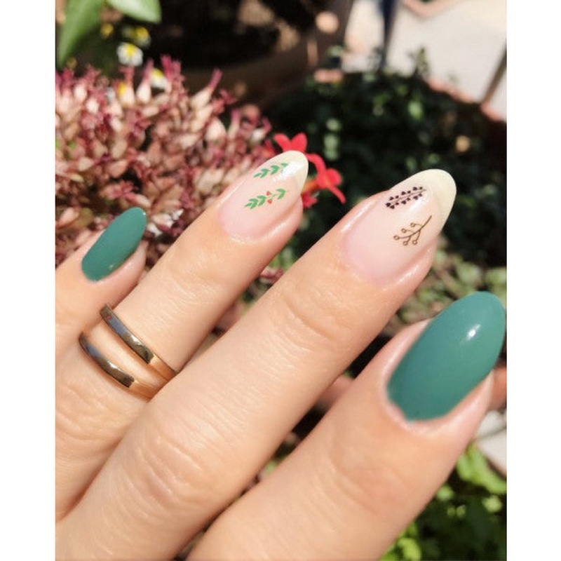 Leaf Nail Tattoo, Nail Art, Nail Sticker
