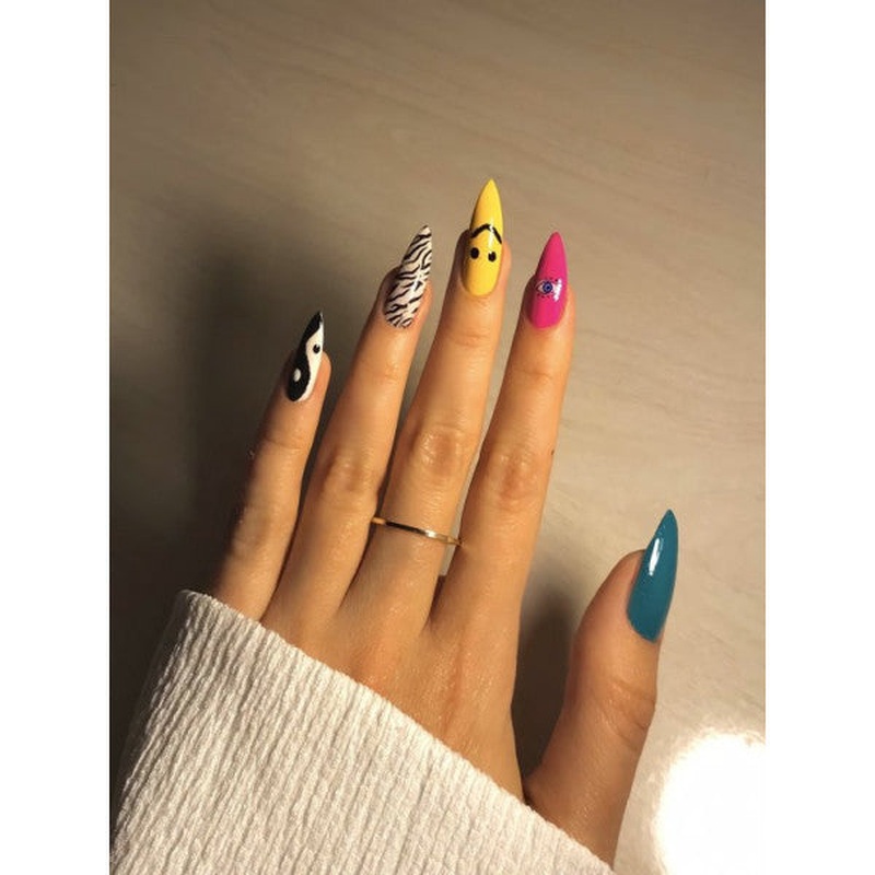 Zebra Pattern Nail Tattoo,nail Art,nail Sticker