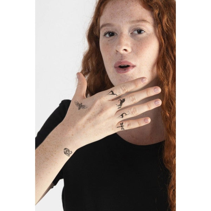 Animals -2 Temporary Tattoo, Temporary Tattoo, Body Tattoo, Arm Wrist Tattoo, Neck Tattoo, Back Tattoo