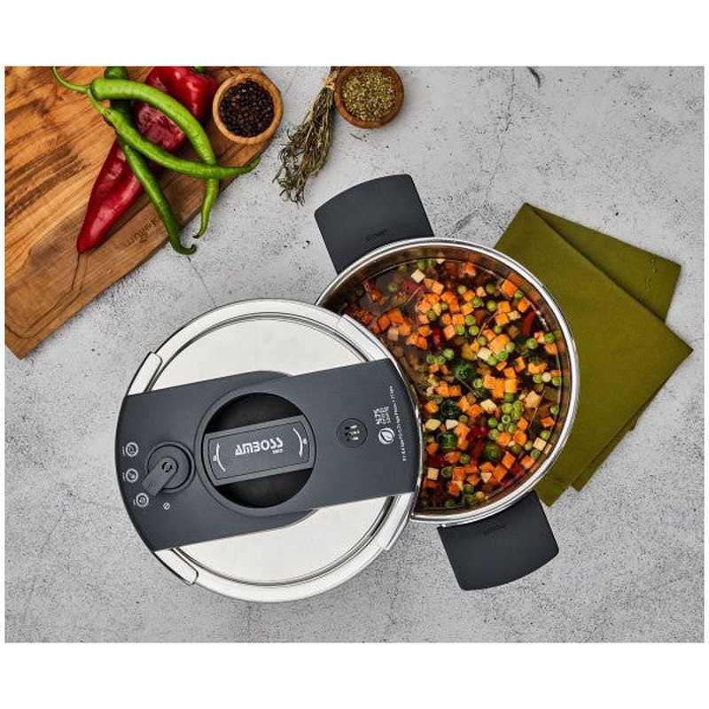 Amboss Enio Matic Stainless Steel Pressure Cooker 22 Cm 8 Lt