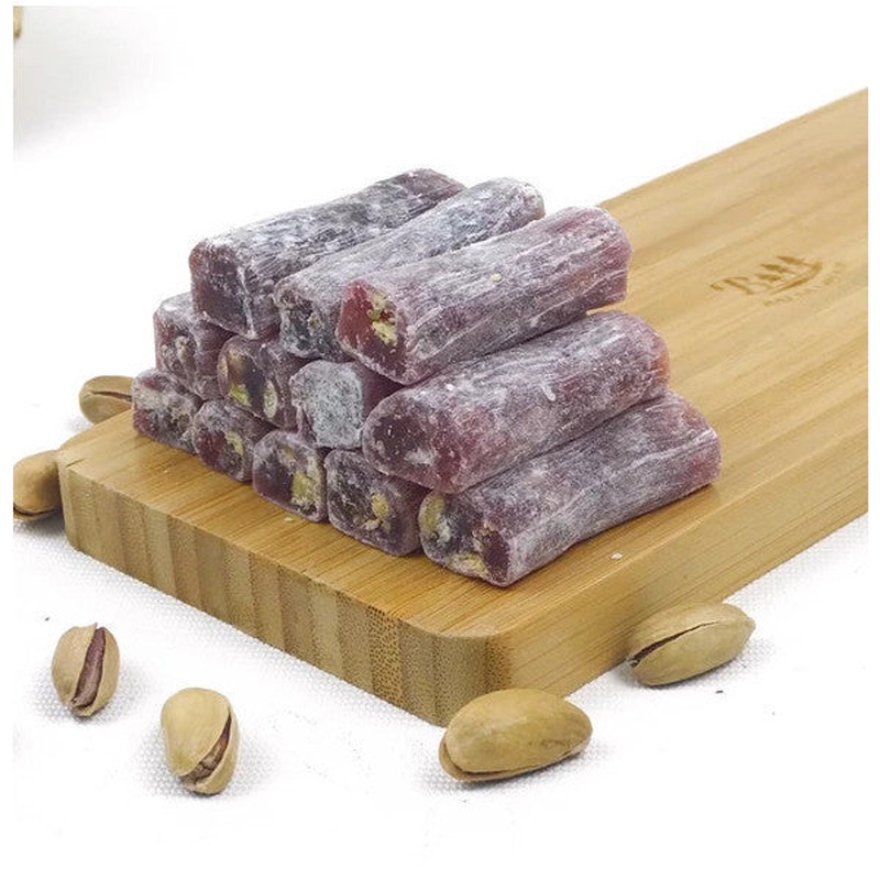 Dileker Pomegranate Flavored, Pistachio Turkish Delight 250 Grams