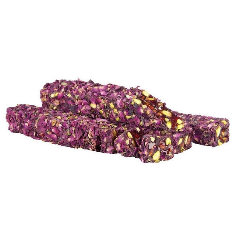 Dileker King - Rose Petal Coated Pistachio Turkish Delight 250 Grams