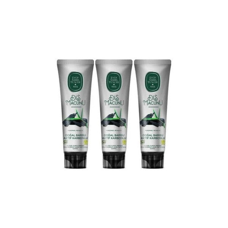 Eyup Sabri Tuncer Natural Bamboo Carbon Toothpaste 90 Ml X3