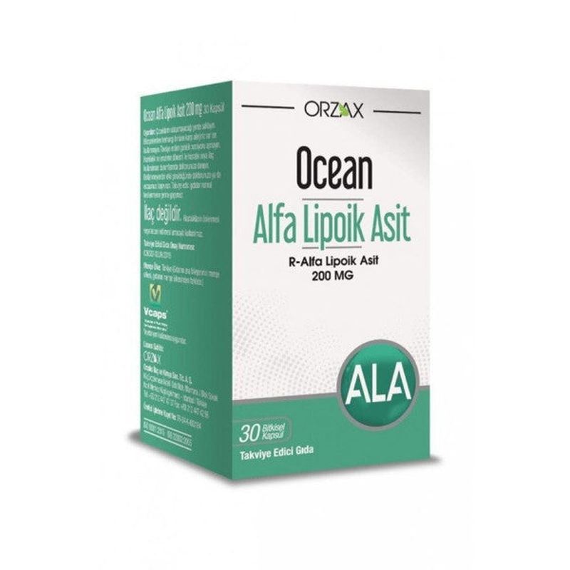 Ocean Orzax Alpha Lipoic Acid 200 Mg 30 Capsules
