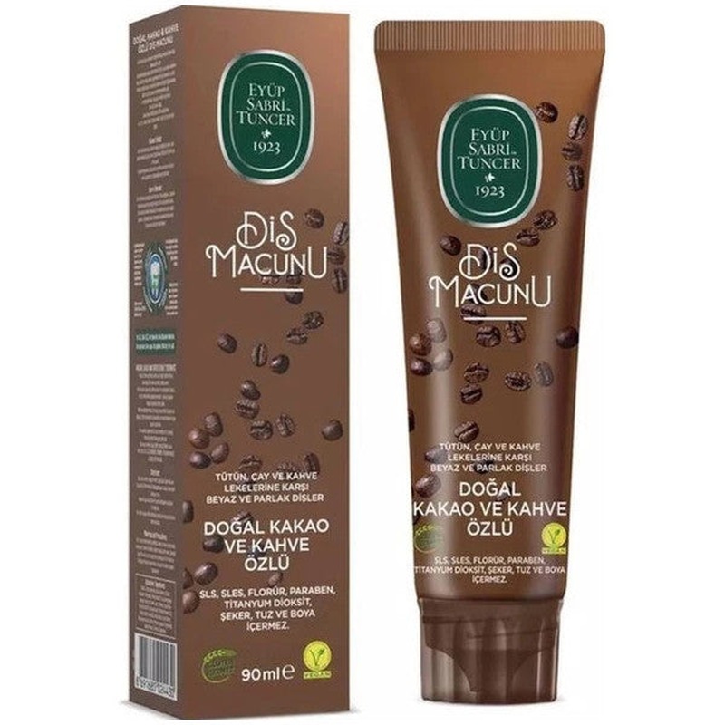 Eyup Sabri Tuncer Natural Cocoa And Coffee Extract Toothpaste 90 Ml X2