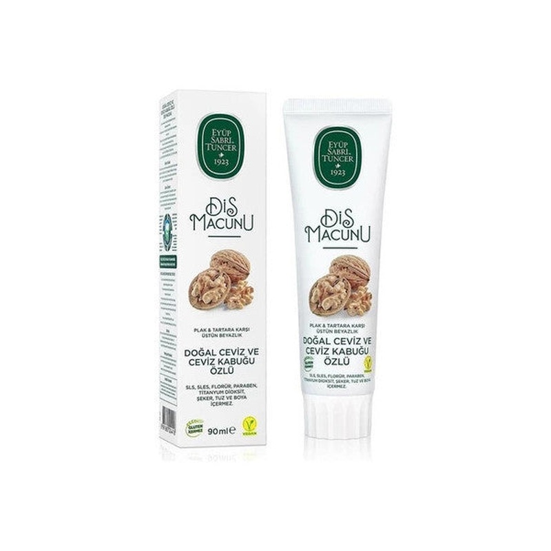 Eyup Sabri Tuncer Natural Walnut And Walnut Shell Extract Toothpaste 90 Ml X2
