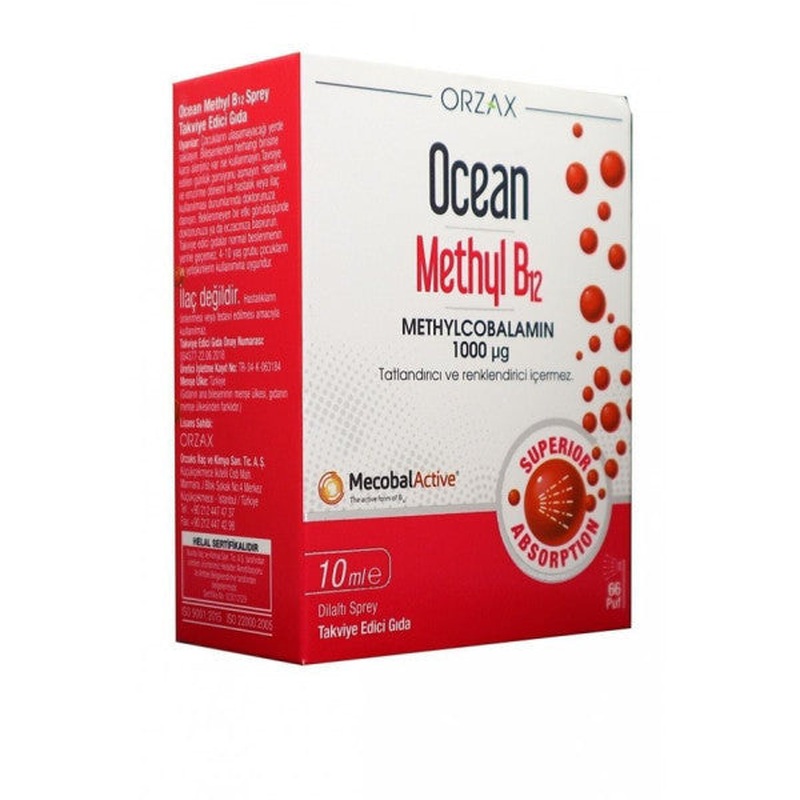 Ocean Methyl Cobalamine B12 Spray 10 Ml