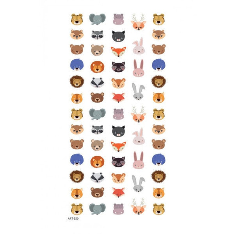 Animals Nail Tattoo, Nail Art, Nail Sticker