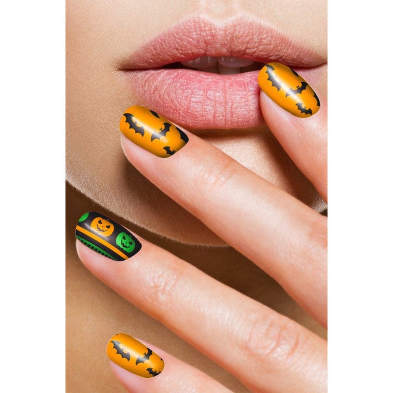 Halloween-3 Nail Tattoo, Nail Art, Nail Sticker
