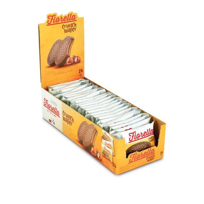 Fiorella Crunch Chocolate Wafer 20 Gr. 24 Pieces (1 Pack)