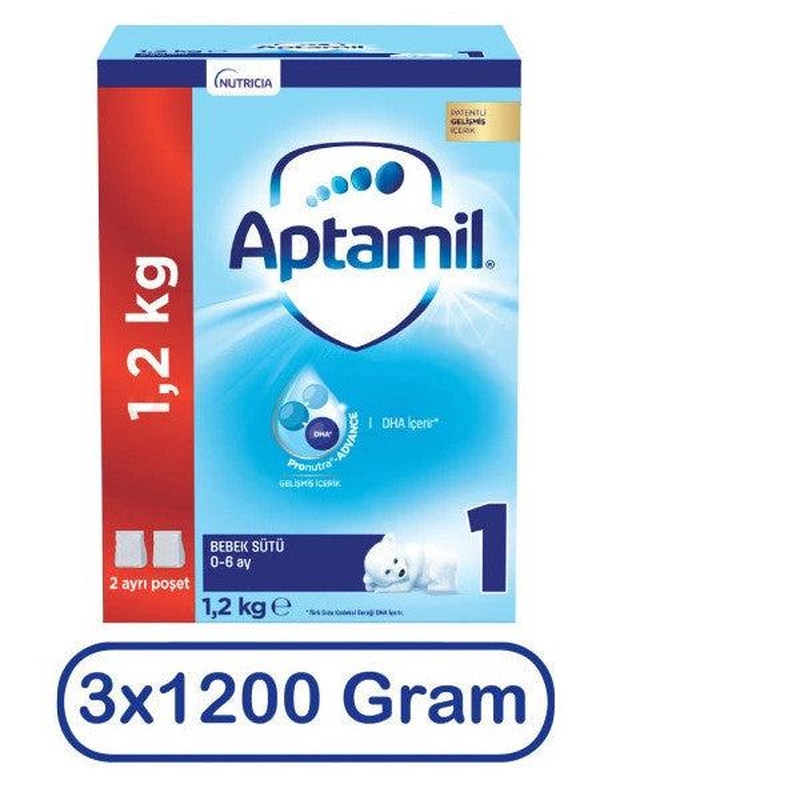 Aptamil Follow-On Milk Number 1 1200 Gr 3-Pack