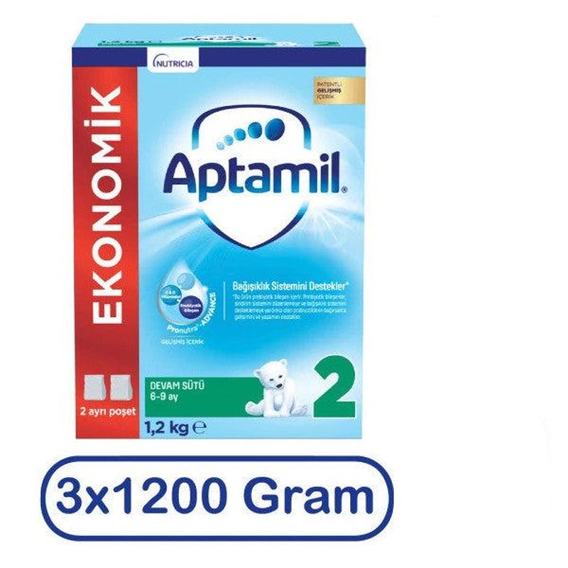 Aptamil Follow-On Milk Number 2 1200 Gr 3-Pack