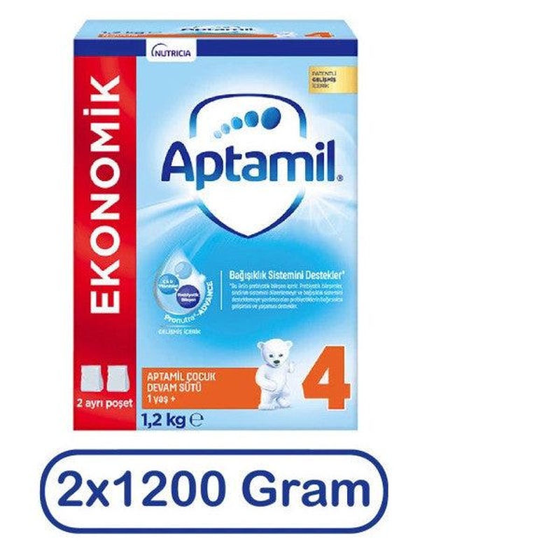 Aptamil Follow-On Milk Number 4 1200 Gr 2 Pack