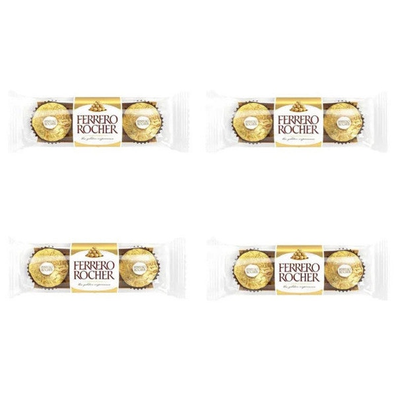 Ferrero Rocher T3 Hazelnut Chocolate 37.5 Gr X 4 Pieces