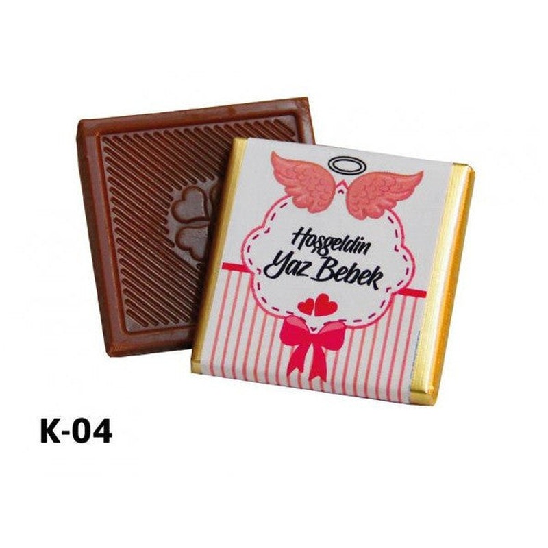 Named Baby Chocolate Pink Baby Girl 48 Pieces