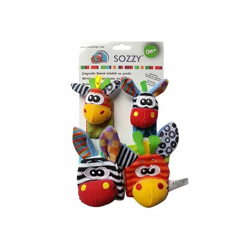 Sozzy Toys Baby Rattle Bracelet And Socks