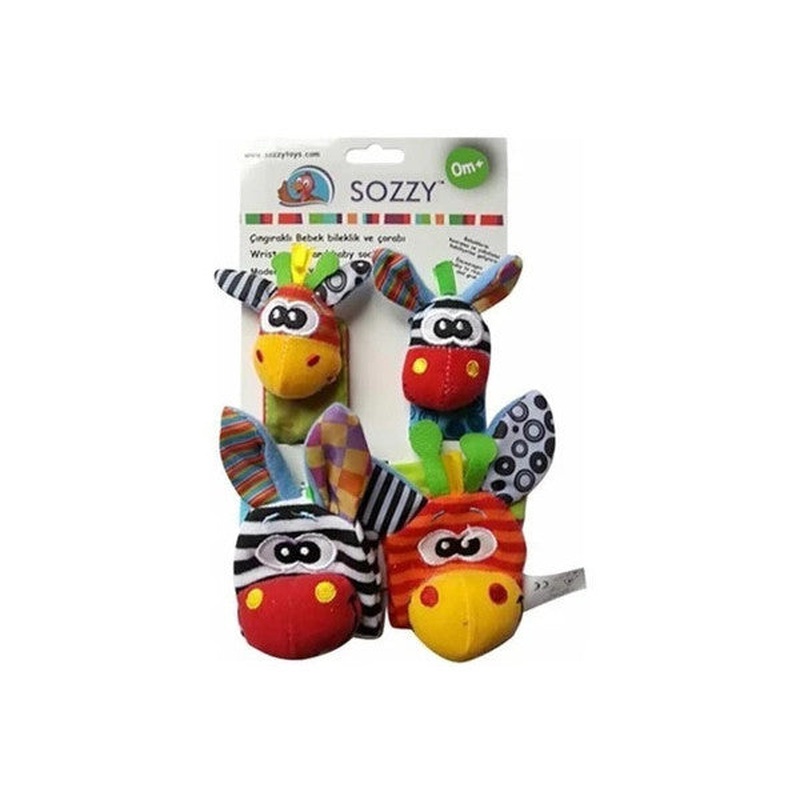 Sozzy Toys Rattle Sock And Bracelet Set Szy101