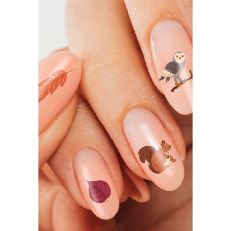 Autumn- 7 Nail Tattoo, Nail Tattoo, Nail Art, Nail Sticker