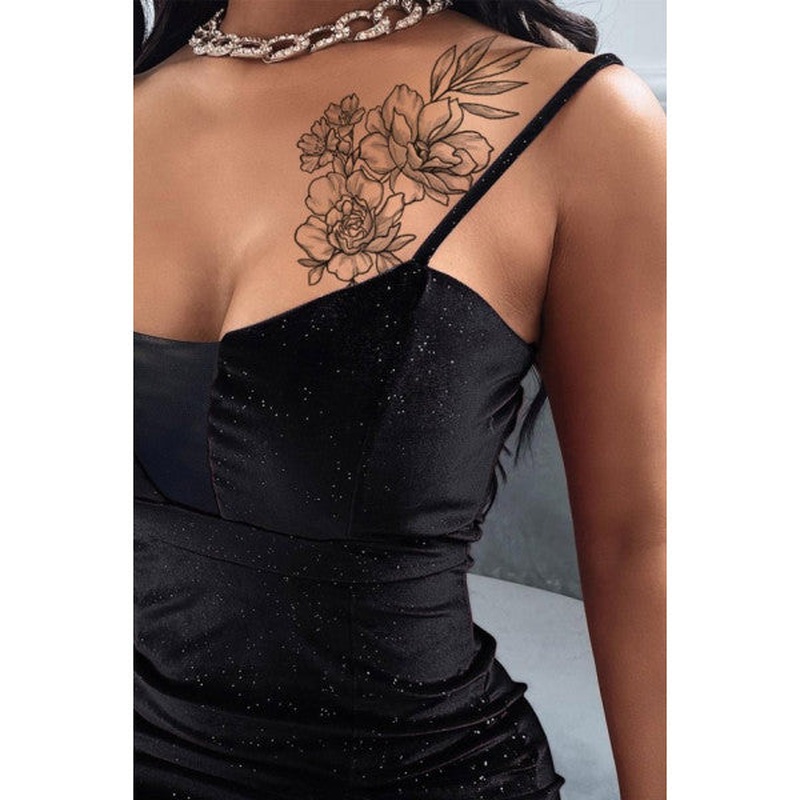 Roseni Temporary Tattoo, Temporary Tattoo, Body Tattoo, Arm Wrist Tattoo, Neck Tattoo, Back Tattoo