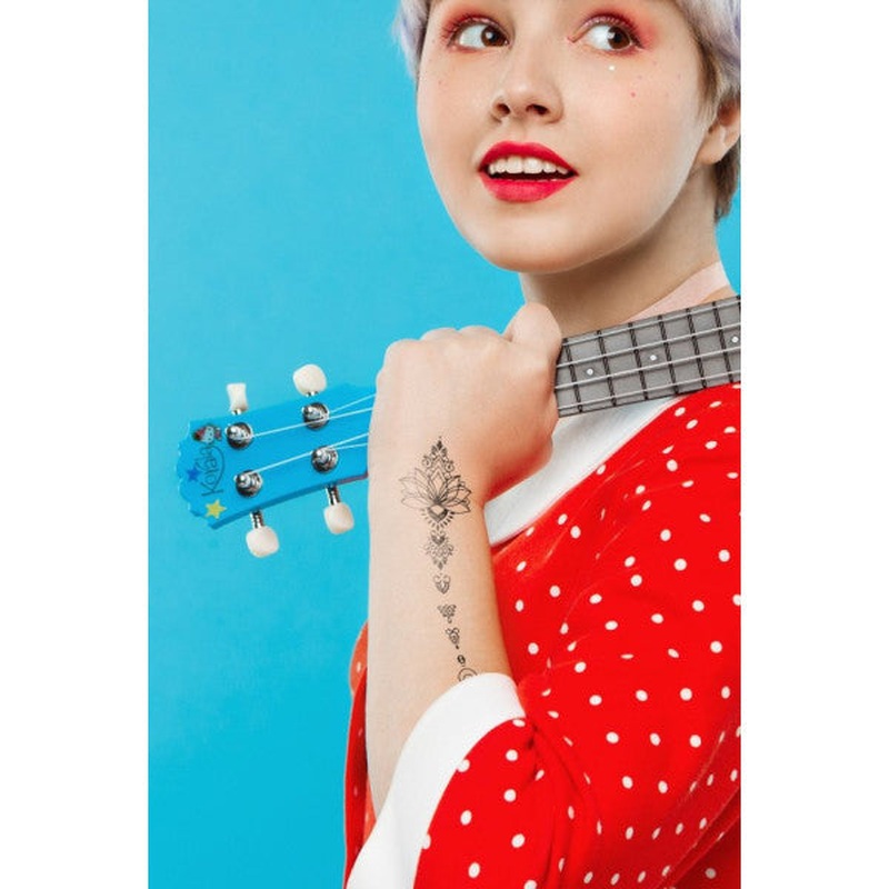 Botanical -2 Temporary Tattoo, Temporary Tattoo, Body Tattoo, Arm Wrist Tattoo, Neck Tattoo, Back Tattoo