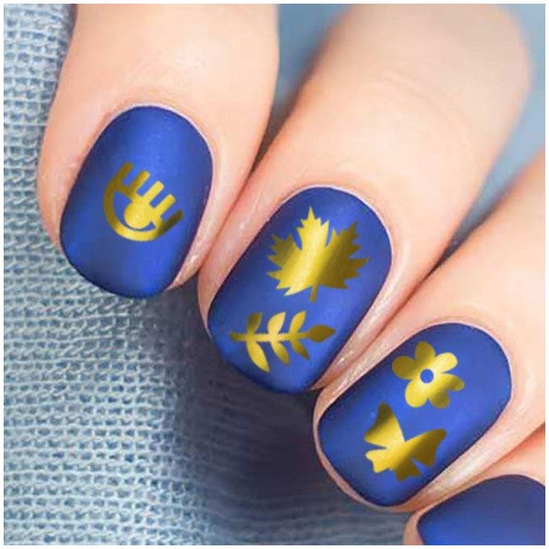 Figure-2 Metallic Nail Sticker, Nail Sticker, Nail Art