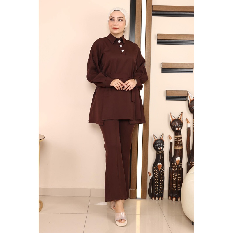 Slit Suit Brown Msw19129-5