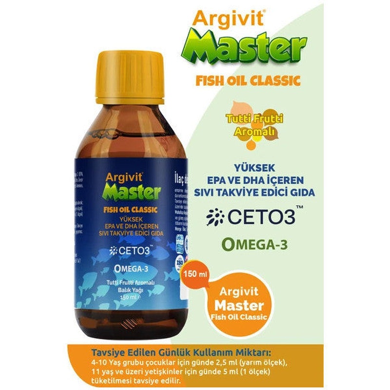 Argivit Master Fish Oil Containing Epa And Dha 150Ml