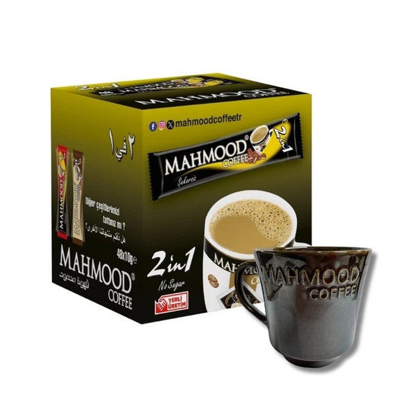 Mahmood Coffee 2 n 1 Instant Coffee 48 Pieces Mug With Gift