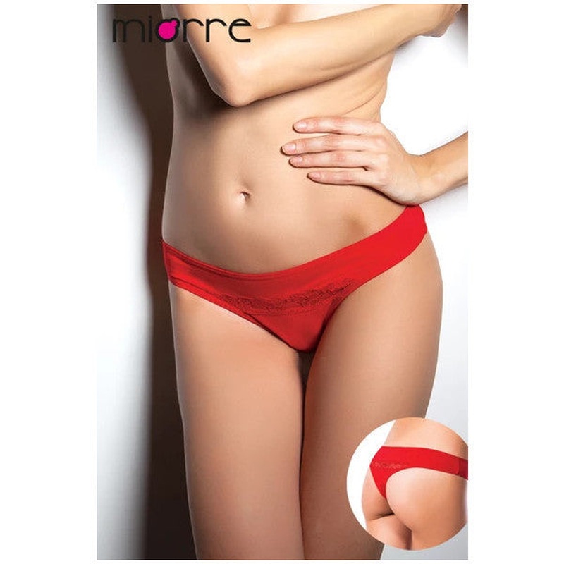 Miorre Normal Waist Lace Detailed Women's Comfortable Fit String Panties