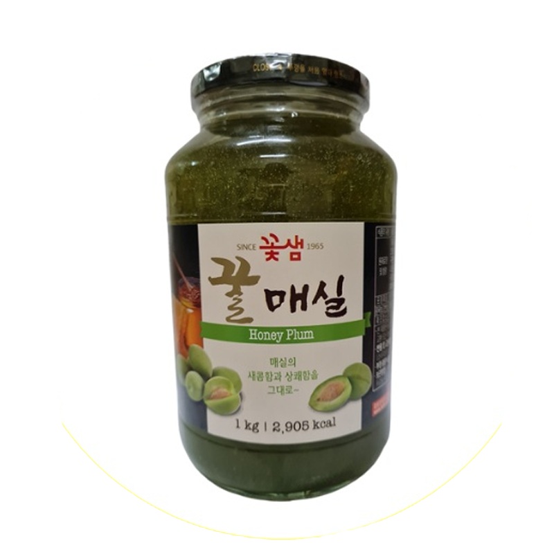 Kkoh shaem Honey Plum Tea In Glass Bottle 1kg