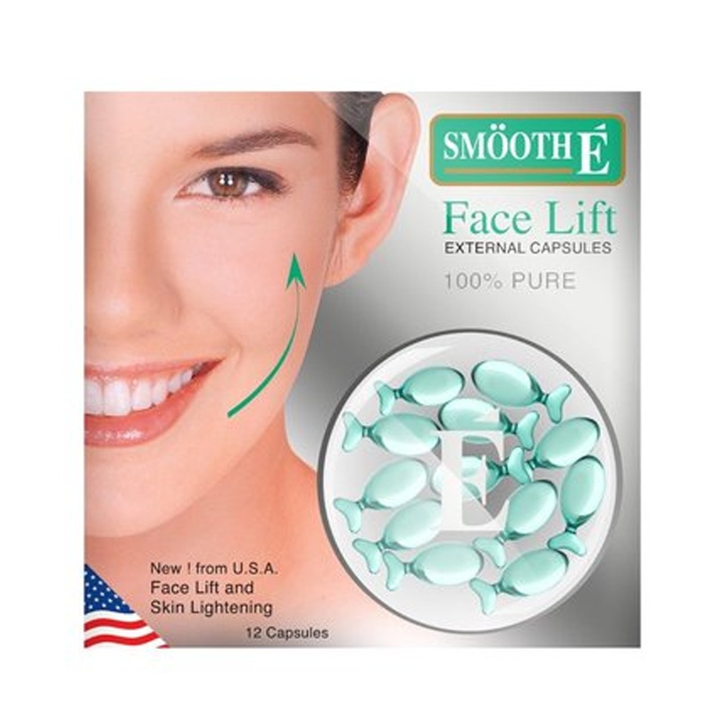 Smooth E Face Lift External Capsules 100% Pure 12 Capsules