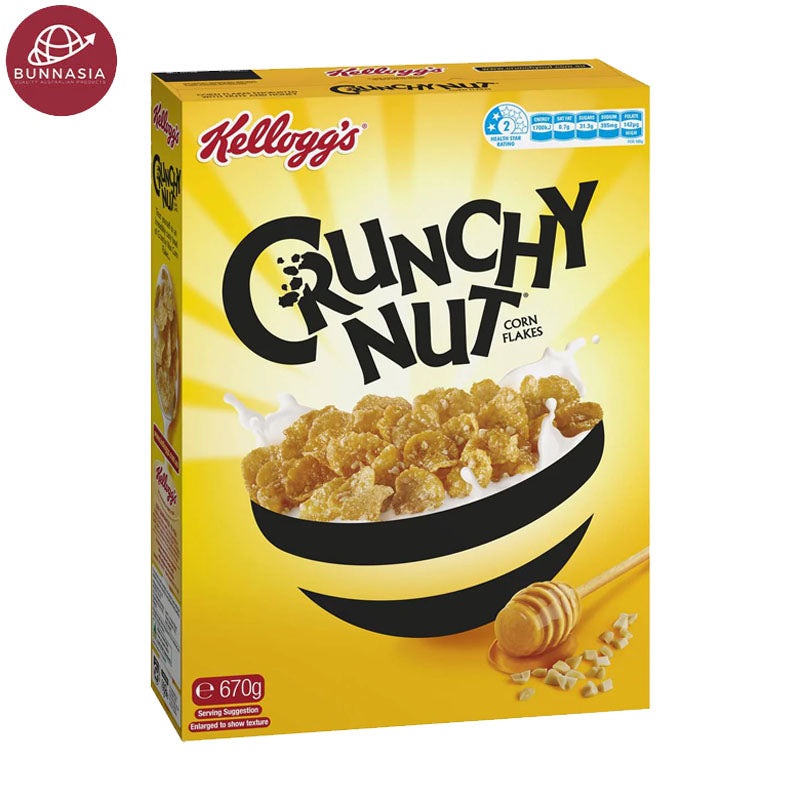 KELLOGG'S CRUNCHY NUT CORNFLAKES BREAKFAST CEREAL 640G