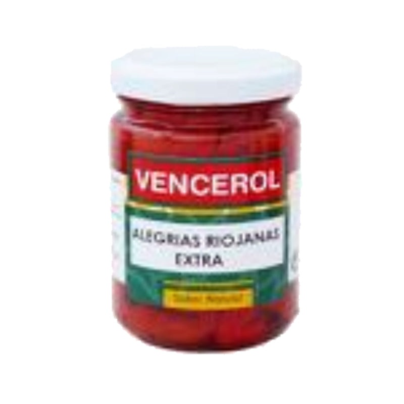 Alegrias Red Peppers in Oil - Vencerol 140ml Premium Spanish Peppers
