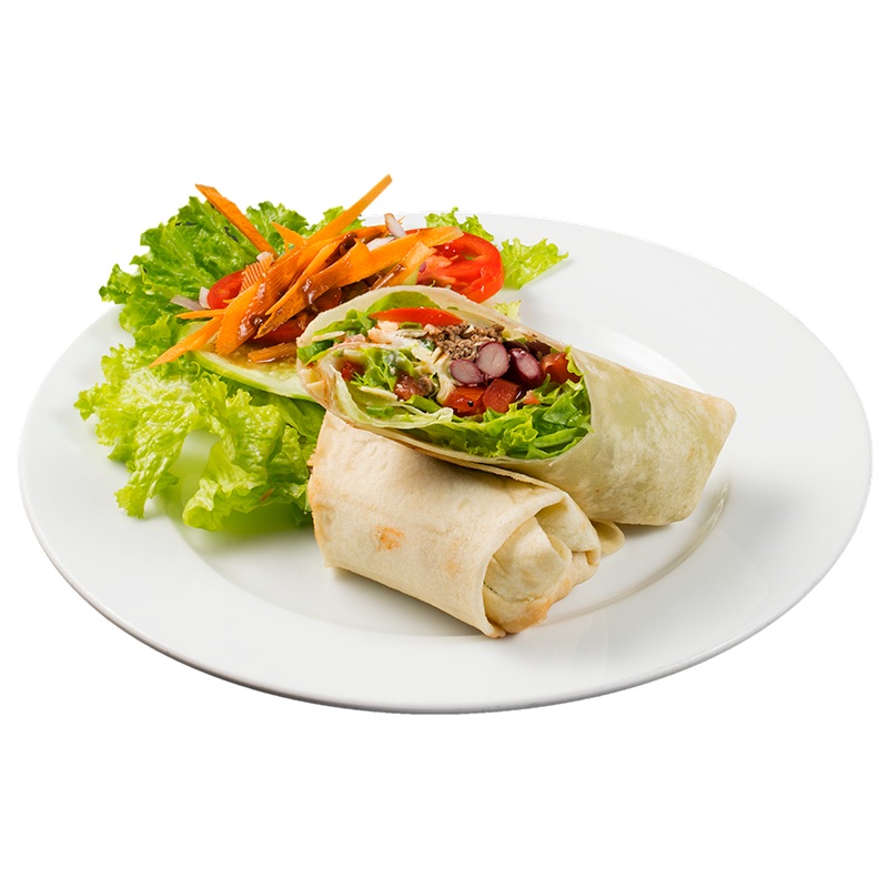 ROAST VEGGIE & HUMMUS WRAP