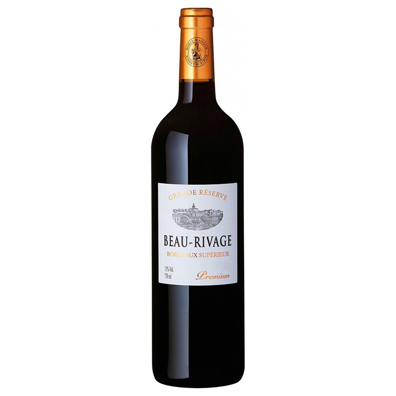 BEAU RIVAGE BORDEAUX SUPERIEUR , PREMIUM ROUGE 750 ML