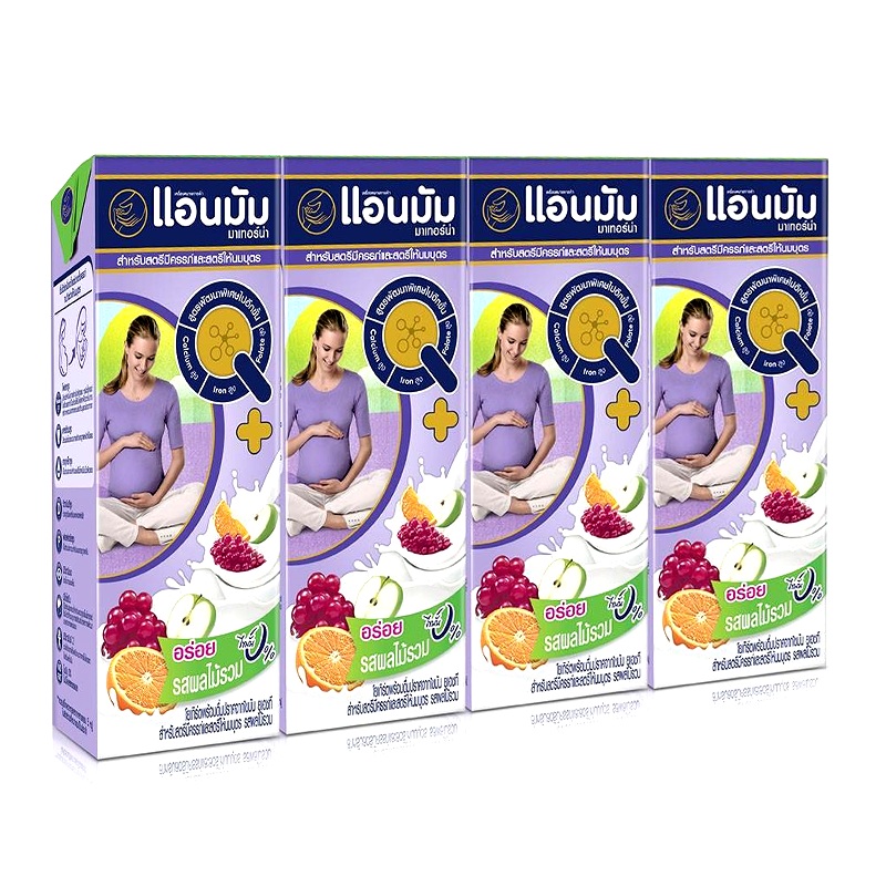 Anmum Materna  Milk Yoghurt Mixed Fruit 180 ml Pack of 4boxes