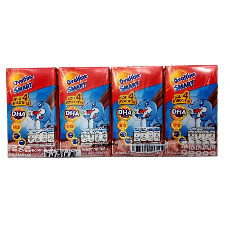 Ovaltine Smart UHT Milk Chocolate Malt 110ml Pack of 4 boxes