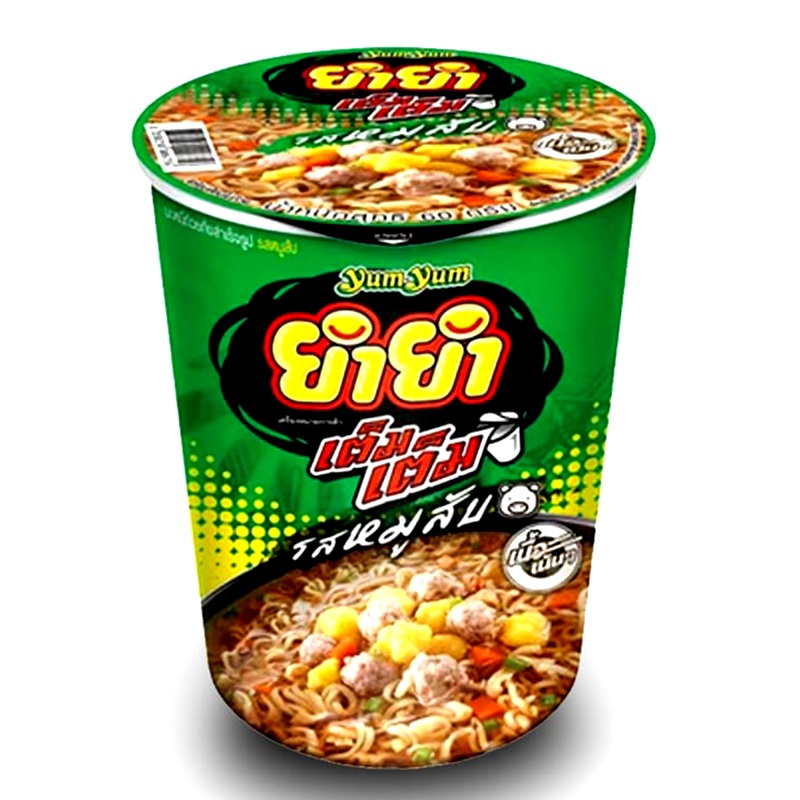 Yum Yum Cup Instant Noodles Mince Pork Flavour Size 60g