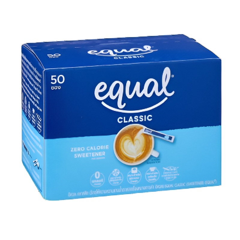 Equal Classic Zero Calorie Sweetener Classic Sweet taste Box of 50 sachets