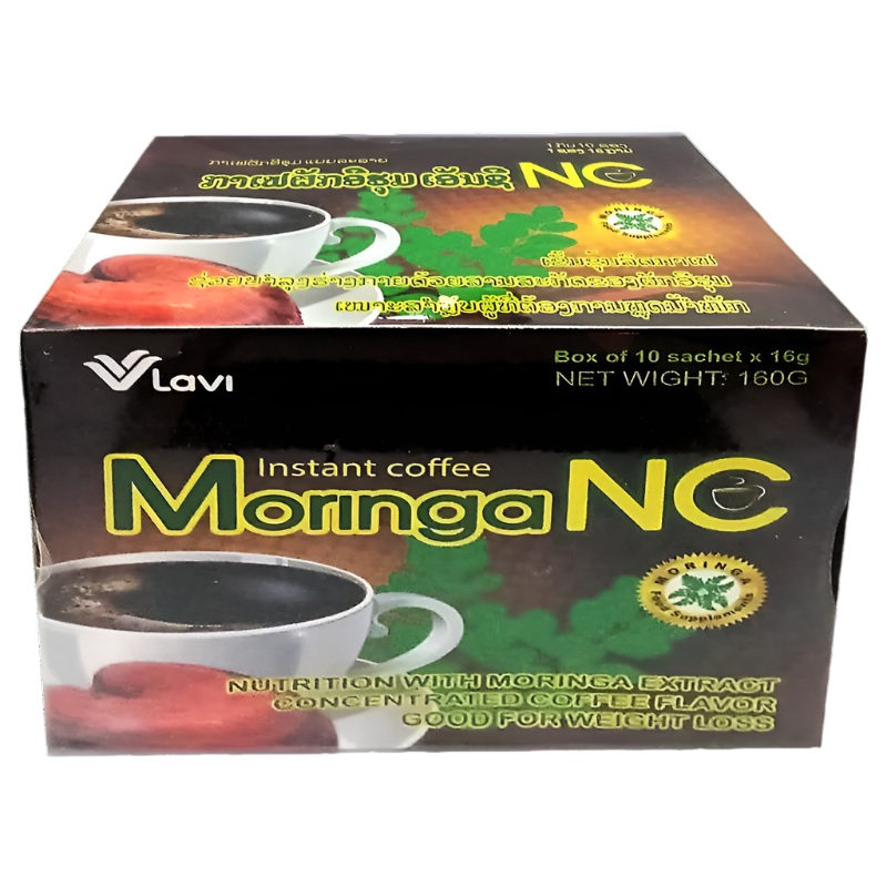 Lavi Brand Instant Coffee Moringa NC Size 16g Box of 10sachet