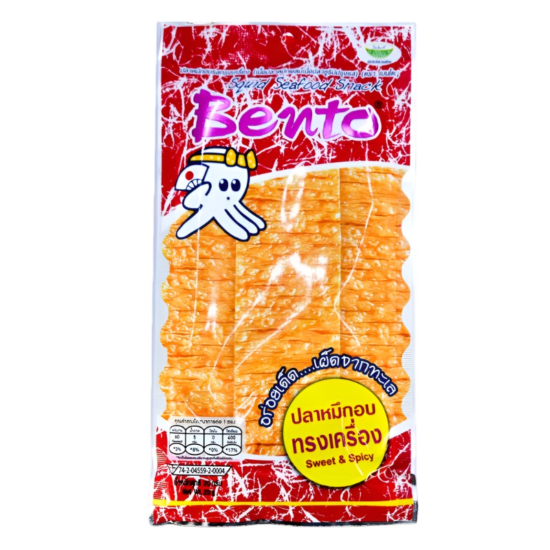 Bento Squid Seafood Snack Sweet & Spicy size 24g