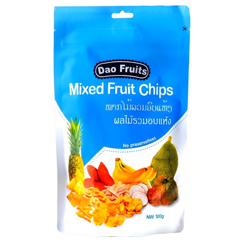 Dao fruits mixed fruit chips Pack 100g