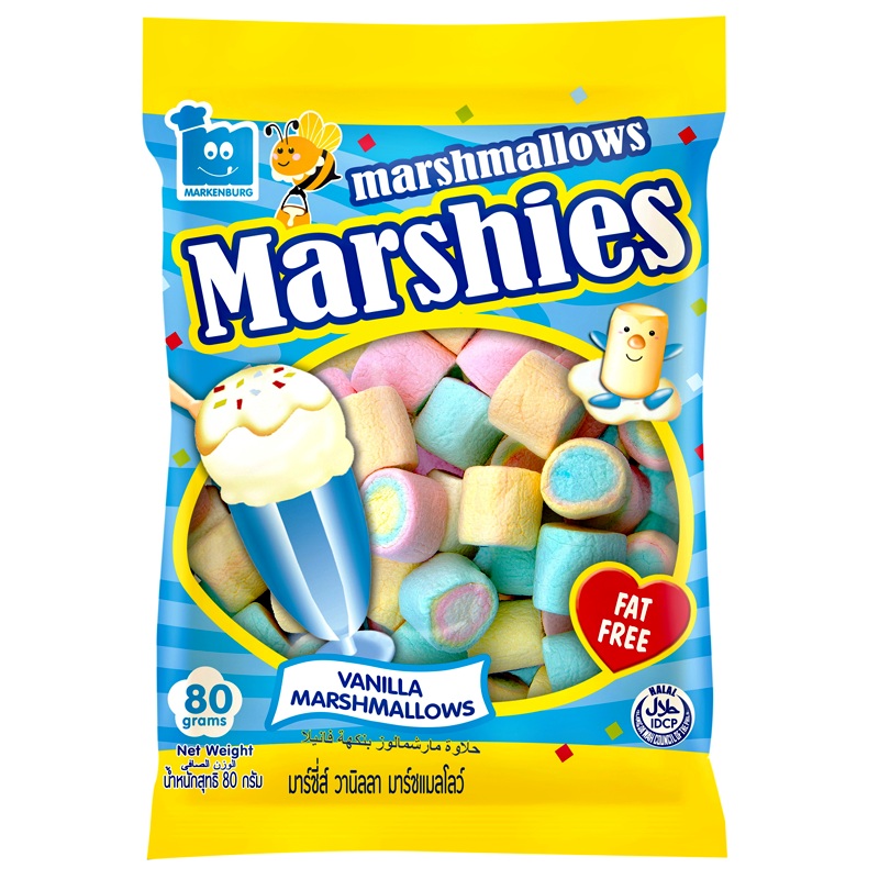 Marshies Marshmallows Vanilla Flavour Size 80g