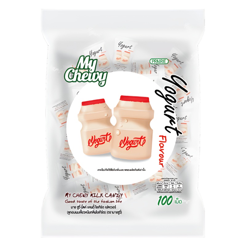MY CHEWY Chewy Milk Candy Yogurt Flavor Bags 100pcs