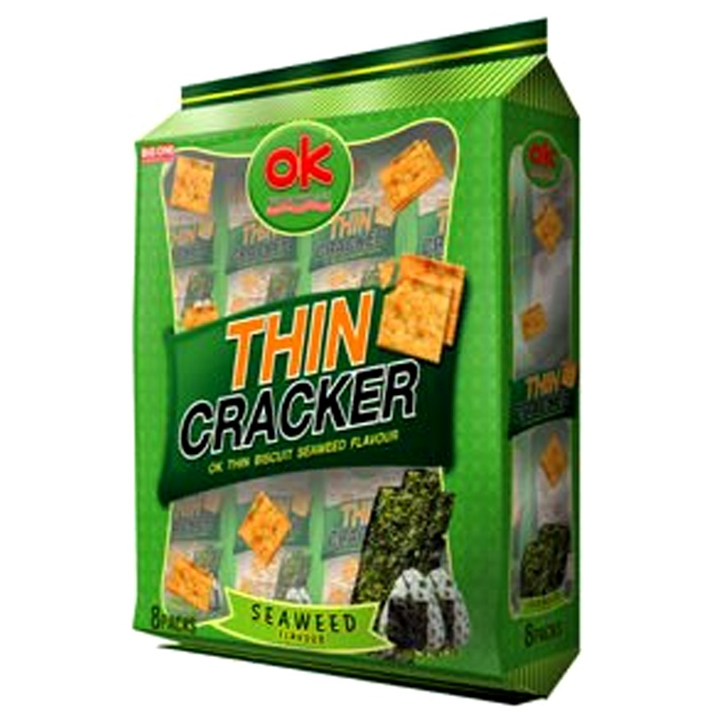 OK Thin Cracker Seaweed Flavour Size 256g